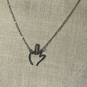 Stainless Silver Toned or Gold Toned Middle Finger “Flipping the Bird” Outline